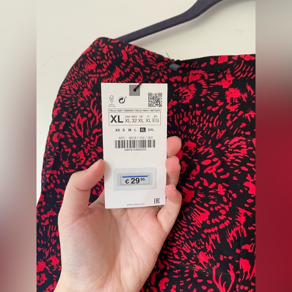 Zara Patterned Print Ruffle Skirt - Picture 6 of 6